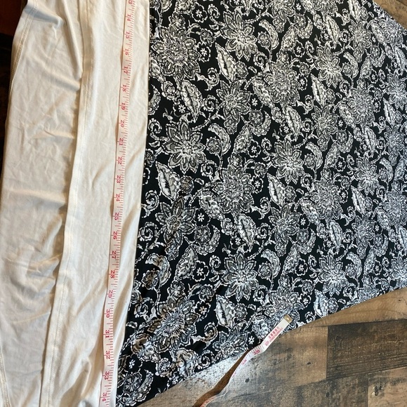 Calvin Klein Stylish Black & White Paisley Print Women's Dress Size XL - Picture 7 of 12